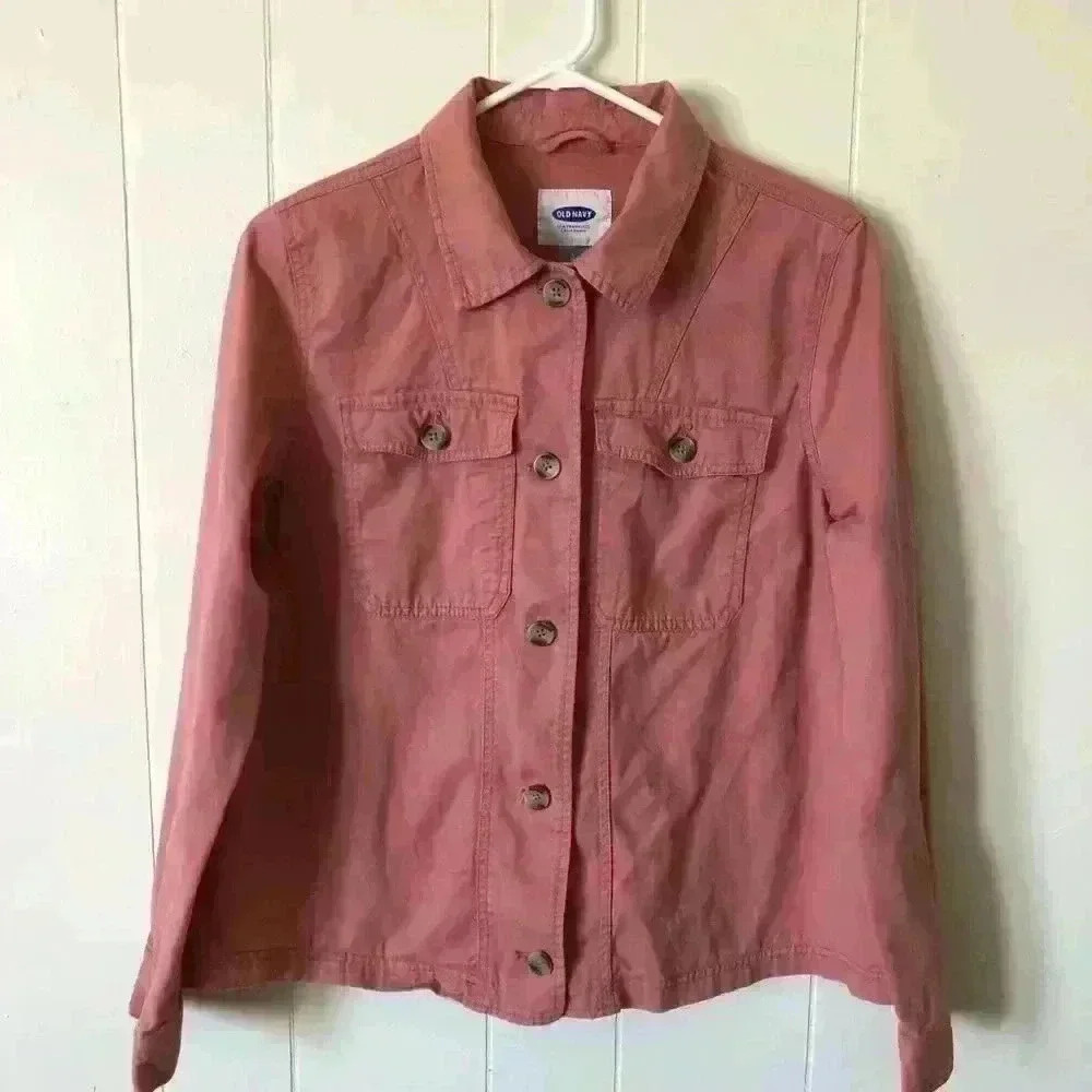 Old Navy Women’s Button Down Cotton Jacket Size L/G